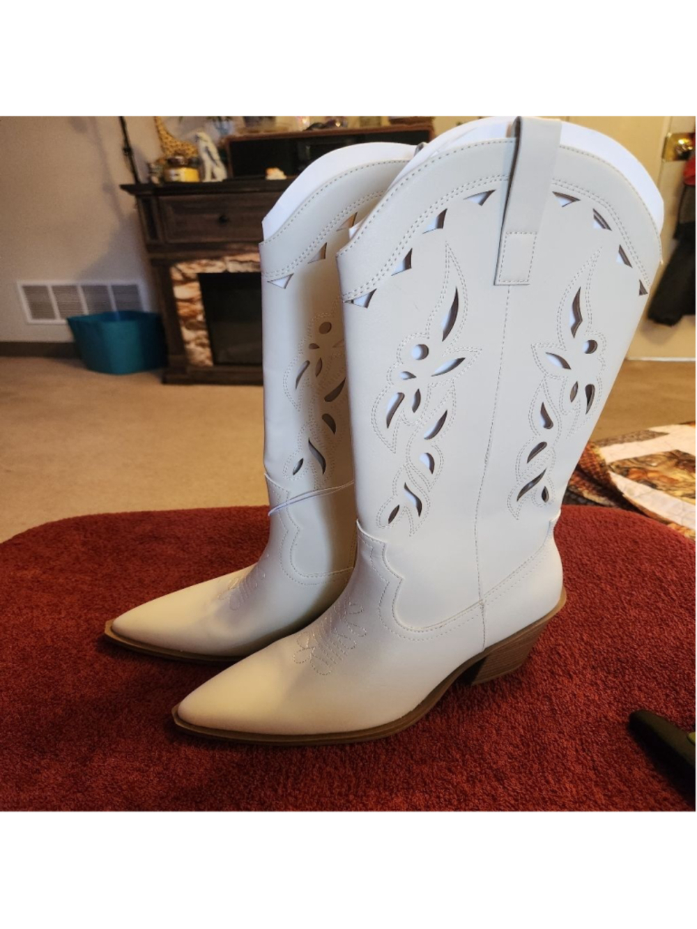 Tiana Western Boots with Memory Foam Insole - Universal Thread Cream 7.5 - Picture 5 of 11